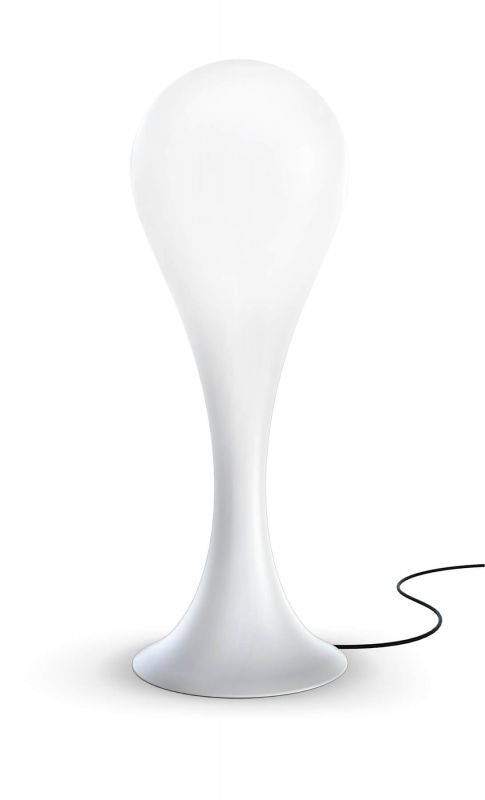 Weiße Liquid Light Drop Stehleuchte von Next für den Außenbereich. Moderne Gartenbeleuchtung.
